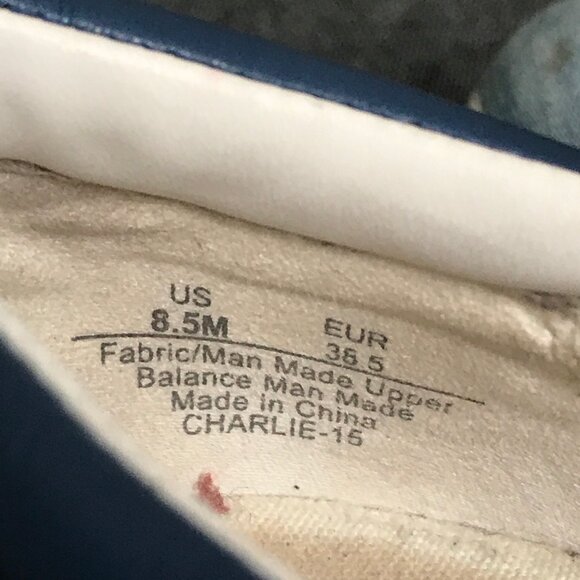 Circus Sam Edelman Blue Slip On Sneakers Womens 8.5 Queen Bee Charlie Crown Flat - Picture 9 of 10